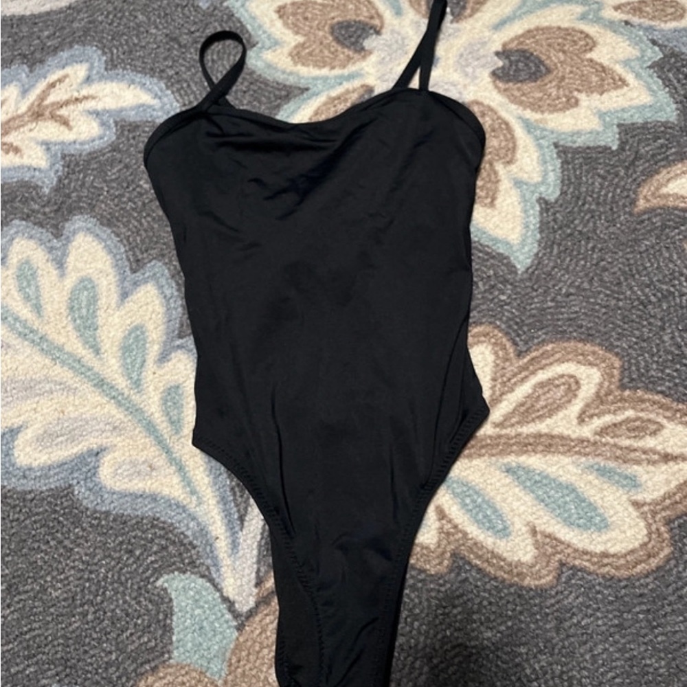Beautiful black one piece swimming suit